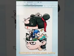 Bahan kertas Tipe A3/A4 Cahaya/Gelap Inkjet Transfer Panas untuk Sublimasi pada T-Shirt